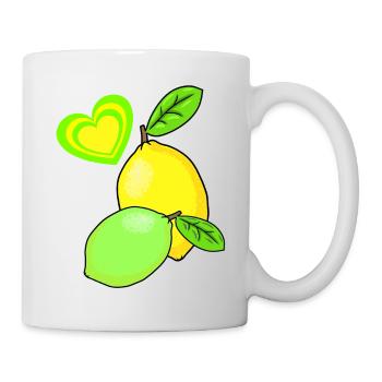 Lemon Lemons Fruits Fruit Fruit Summer - Mug - white - Right