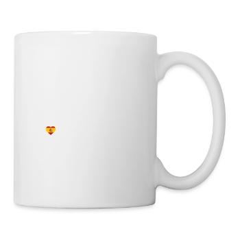 Ich liebe Barcelona Eiffelturm Liebhaber Herz Flagge Wortspiel - Tasse - Weiß - Rechts