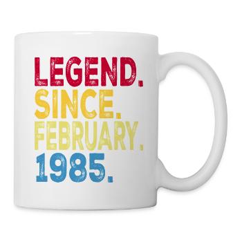 Legend since February 1985 Design For old people - Mug - white - Right