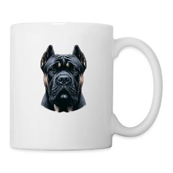 Hundegesicht - Cane Corso - Tasse - Weiß - Rechts