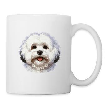 Visage de Chien - Coton de Tuléar - Mug blanc - blanc - Droite