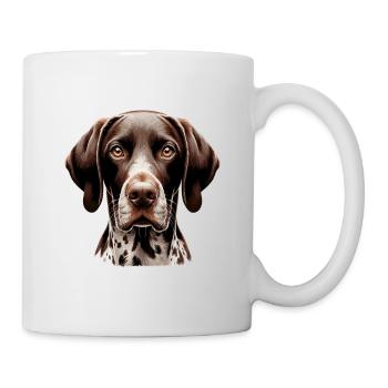 Hundegesicht - Deutsch Kurzhaar - Tasse - Weiß - Rechts