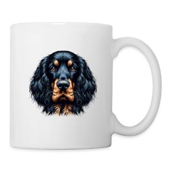 Visage de chien - Gordon Setter - Mug blanc - blanc - Droite