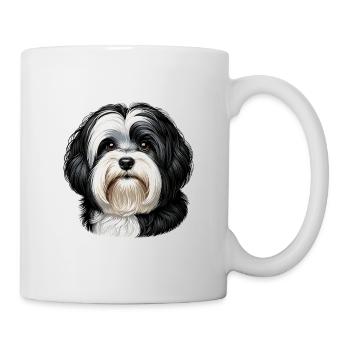 Visage de chien - Bichon havanais - Mug blanc - blanc - Droite
