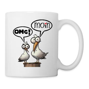 The Bäädden Seagulls - Seagull omg moin - Mug - white - Right