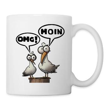 The Bäädden Seagulls - Seagull omg moin - Mug - white - Right