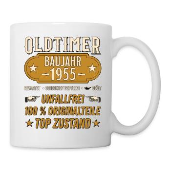 Vintage Model 1955 Vintage Retro funny Design - Mug - white - Right