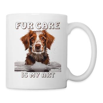LE CHIEN POUR LES SOINS EST MON ART - Mug blanc - blanc - Droite