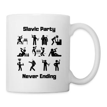 Slavic party black - Mug - white - Right
