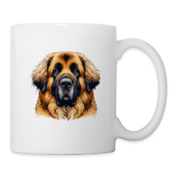 Hundegesicht - Leonberger - Tasse - Weiß - Rechts