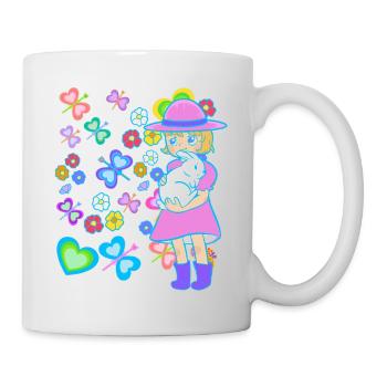 Easter Kids Child Bunny Rabbit Easter Bunny - Mug - white - Right