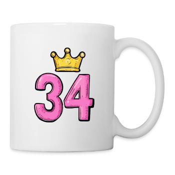 34 Number Krone - Mug - white - Right