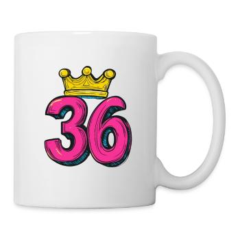 36 Number Crown - Mug - white - Right