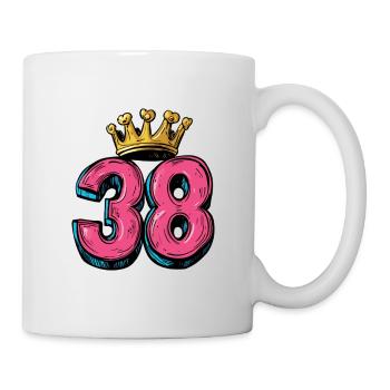 38 Number Krone - Mug - white - Right