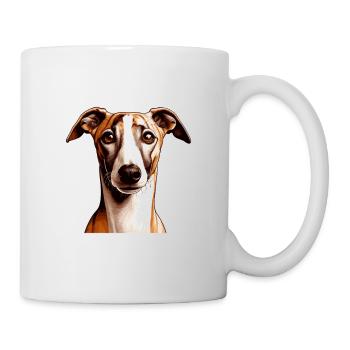 Dog Face - Whippet - Mug - white - Right