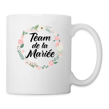 EVJF Team De La Mariée Future Mariée Bride équipe - Mug blanc - blanc - Droite
