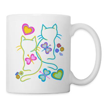 Été Chats Chat Enfants Enfant - Mug blanc - blanc - Droite