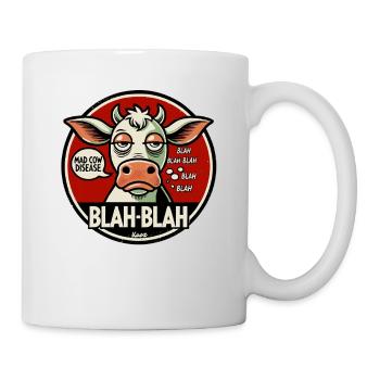 Vache bla-bla - Mug blanc - blanc - Droite