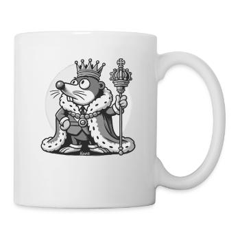 Maulwurf Majestät der König des Garten - Tasse - Weiß - Rechts