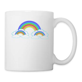 Rainbow Colorful Colorful Heavenly Kids - Mug - white - Right