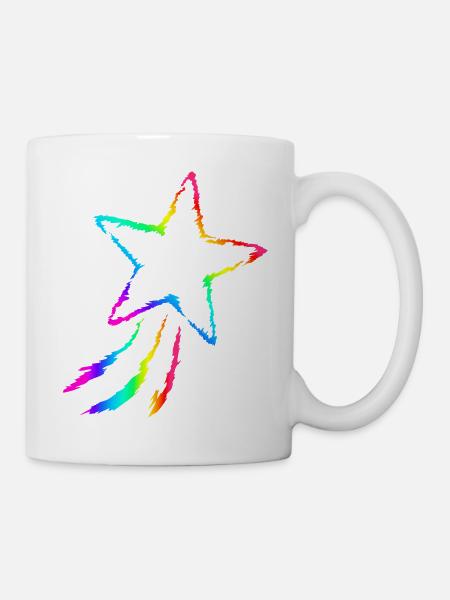 Sternschnuppe - Tasse - Weiß