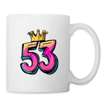 53 Number Crown - Mug - white - Right