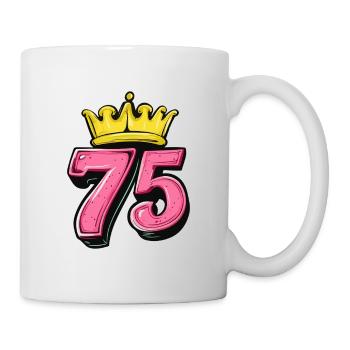 75 Number Krone - Mug - white - Right