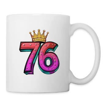 76 Number Krone - Mug - white - Right