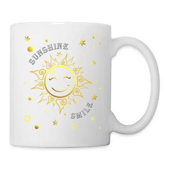 Lachende Sonne - Tasse - Weiß - Rechts