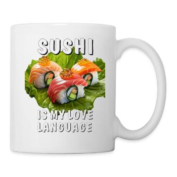 LES SUSHIS SONT MA LANGUE D’AMOUR - Mug blanc - blanc - Droite