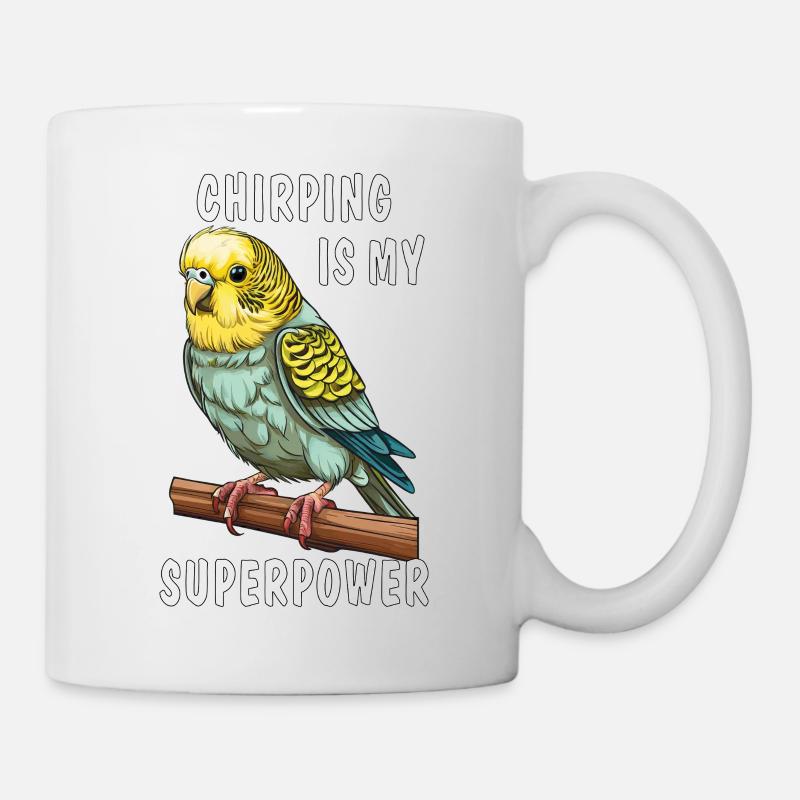 LE GAZOUILLIS DES PERRUCHES EST MON SUPERPOUVOIR - Mug blanc - blanc