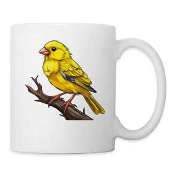 VOGEL KANARIENVOGEL - Tasse - Weiß - Rechts