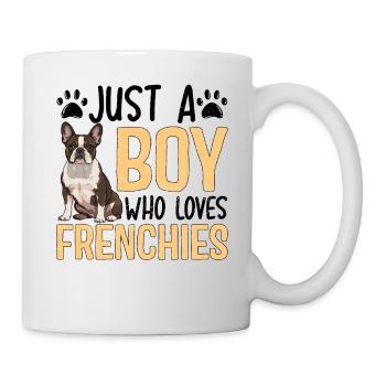Juste un garçon qui aime les Frenchies - Mug blanc - blanc - Droite