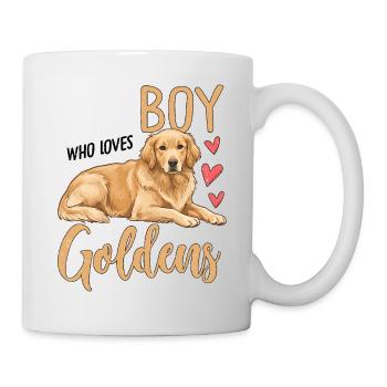 Just A Boy Who Loves Goldens - Mug - white - Right