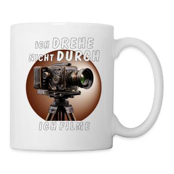 FILMKAMERA DREHE NICHT DURCH ICH FILME - Tasse - Weiß - Rechts