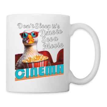 GANS Ne dort pas Voir un film - Mug blanc - blanc - Droite
