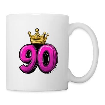 90 Number Crown - Mug - white - Right