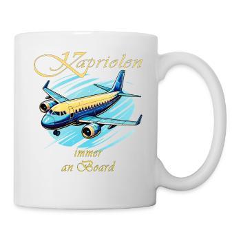 AIRPLANE Capers always on board - Mug - white - Right