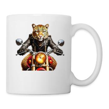 MOTORRAD LEOPARD - Tasse - Weiß - Rechts