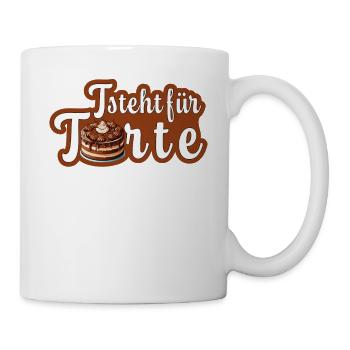 T comme gâteau - Mug blanc - blanc - Droite