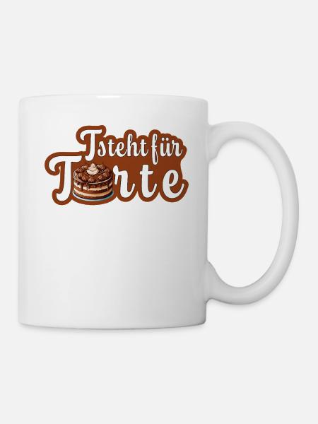 T steht für Torte - Tasse - Weiß
