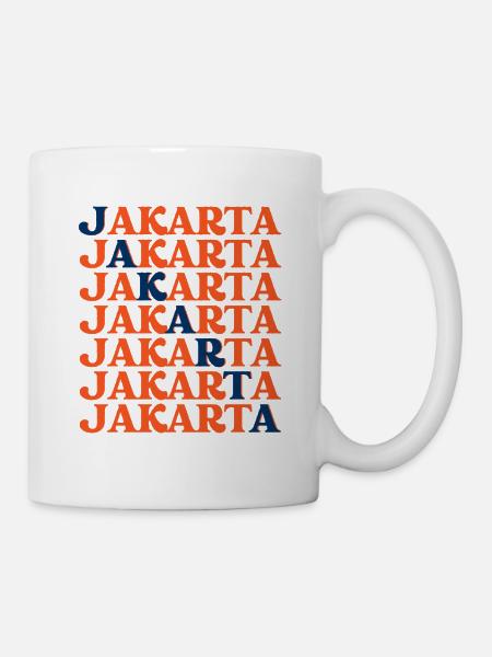 Vibrant Energy of Jakarta Indonesia - Mug - white