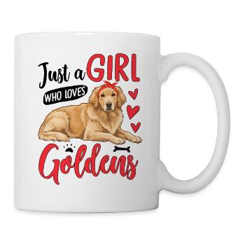 Just A Girl Who Loves Goldens - Mug - white - Right