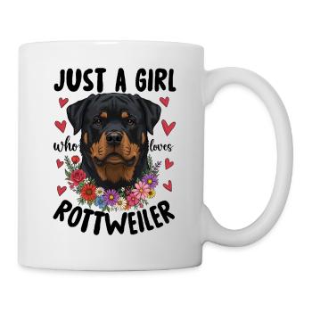 Just A Girl Who Loves Rottweiler - Mug - white - Right