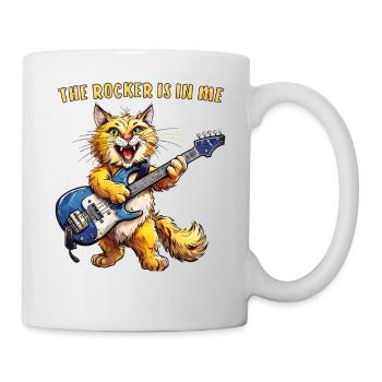 CAT GUITAR THE ROCKER IS IN ME - Mug - white - Right