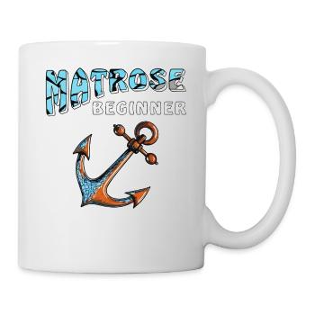 ANCRE DE NAVIRE MARIN DÉBUTANT - Mug blanc - blanc - Droite