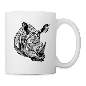 Rhinoceros Head - Mug - white - Right