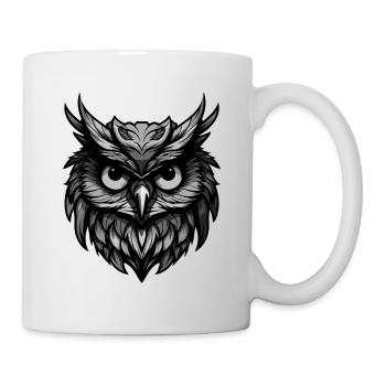 Owl Portrait - Mug - white - Right