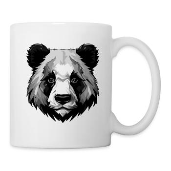 Panda Kopf - Tasse - Weiß - Rechts