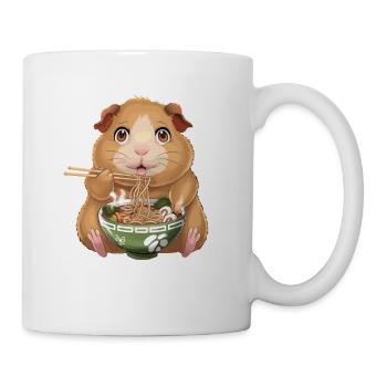 Meerschweinchen Ramen Fan - Niedliches - Tasse - Weiß - Rechts